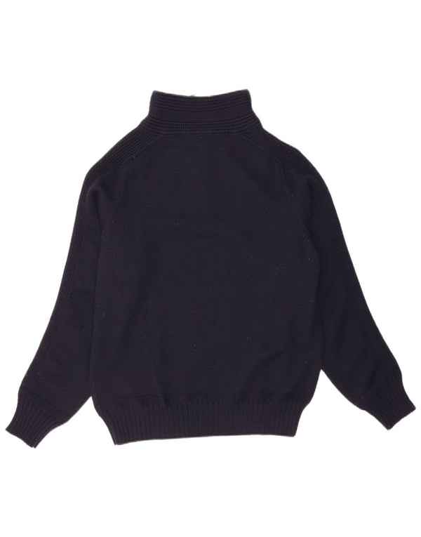 Trussardi Femme Pull Col Zippé UK 18 XL Bleu Marine