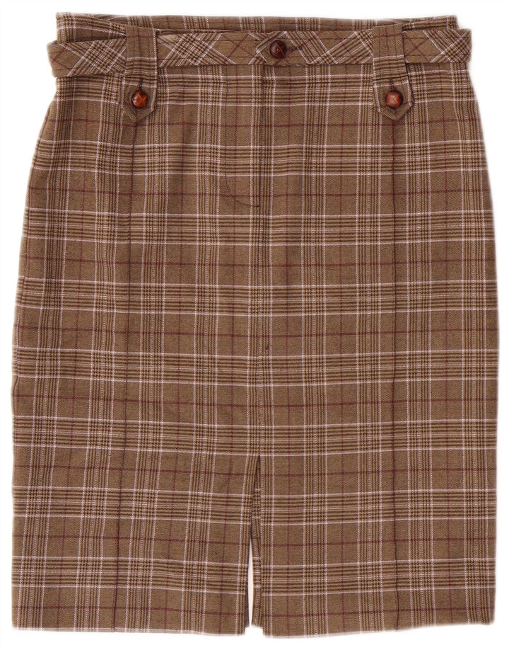 Max & Co. Jupe crayon pour femme IT 38 petit marron à carreaux classique