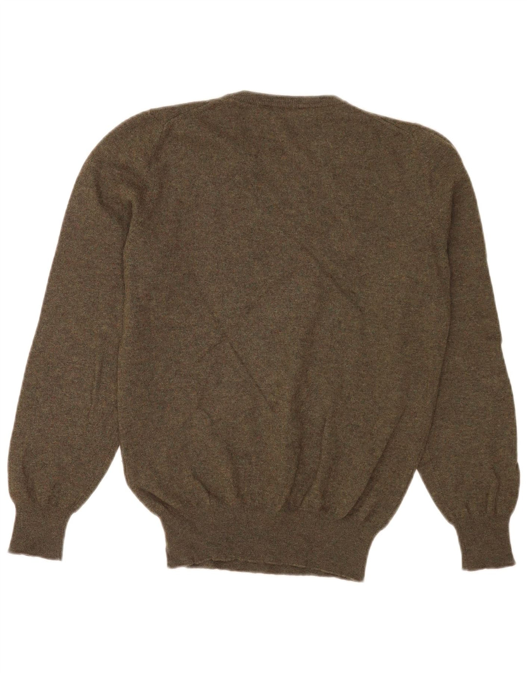 Fred Perry Pull à col rond pour homme en laine kaki Petite