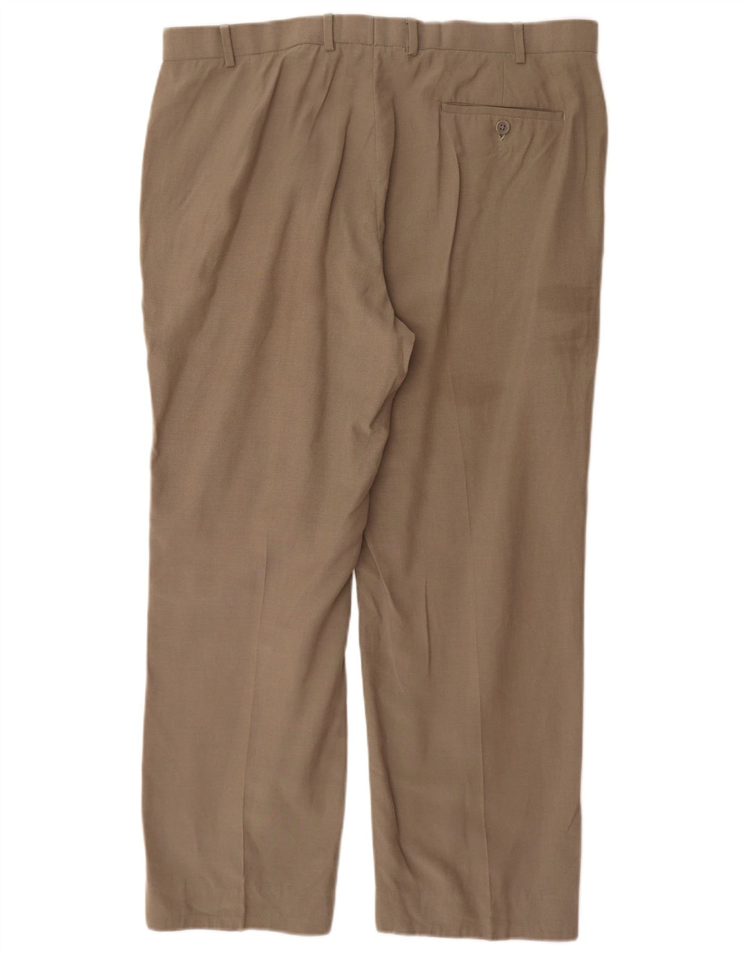 Marks & Spencer Pantalon de costume droit pour homme W38 L29 Kaki Lyocell