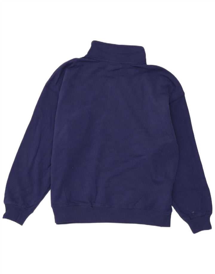 Champion Sweat-shirt surdimensionné à col zippé pour femme UK 14 Bleu marine moyen