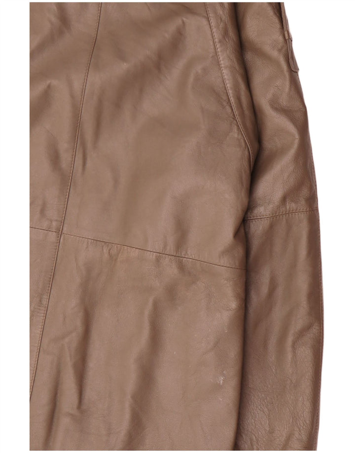 veste en cuir militaire vintage pour hommes UK 38 Brun moyen