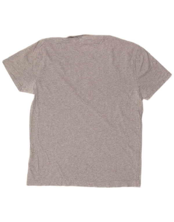 Tommy Hilfiger T-shirt graphique pour hommes, grand coton moucheté gris