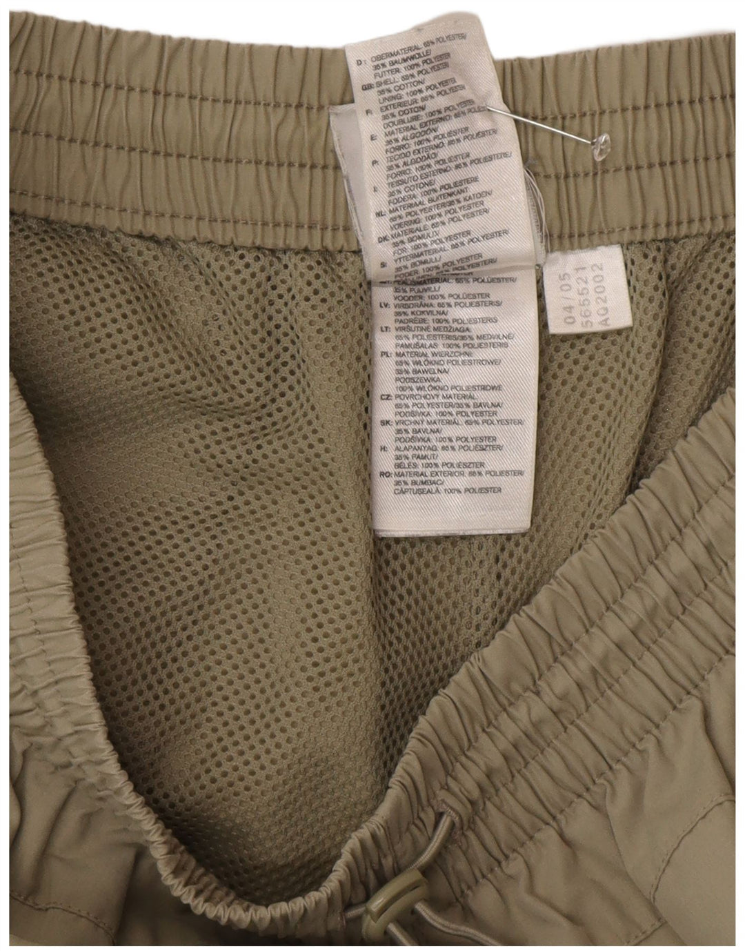 Adidas Pantalon de Survêtement Capri Homme Petit Kaki Polyester