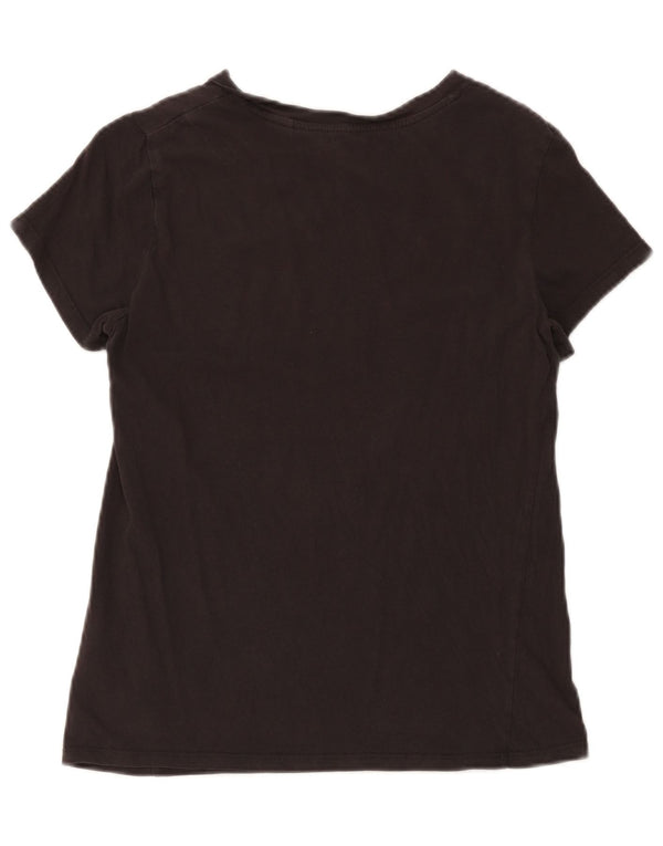 Levi's T-Shirt Graphique Femme UK 10 Petit Noir Coton