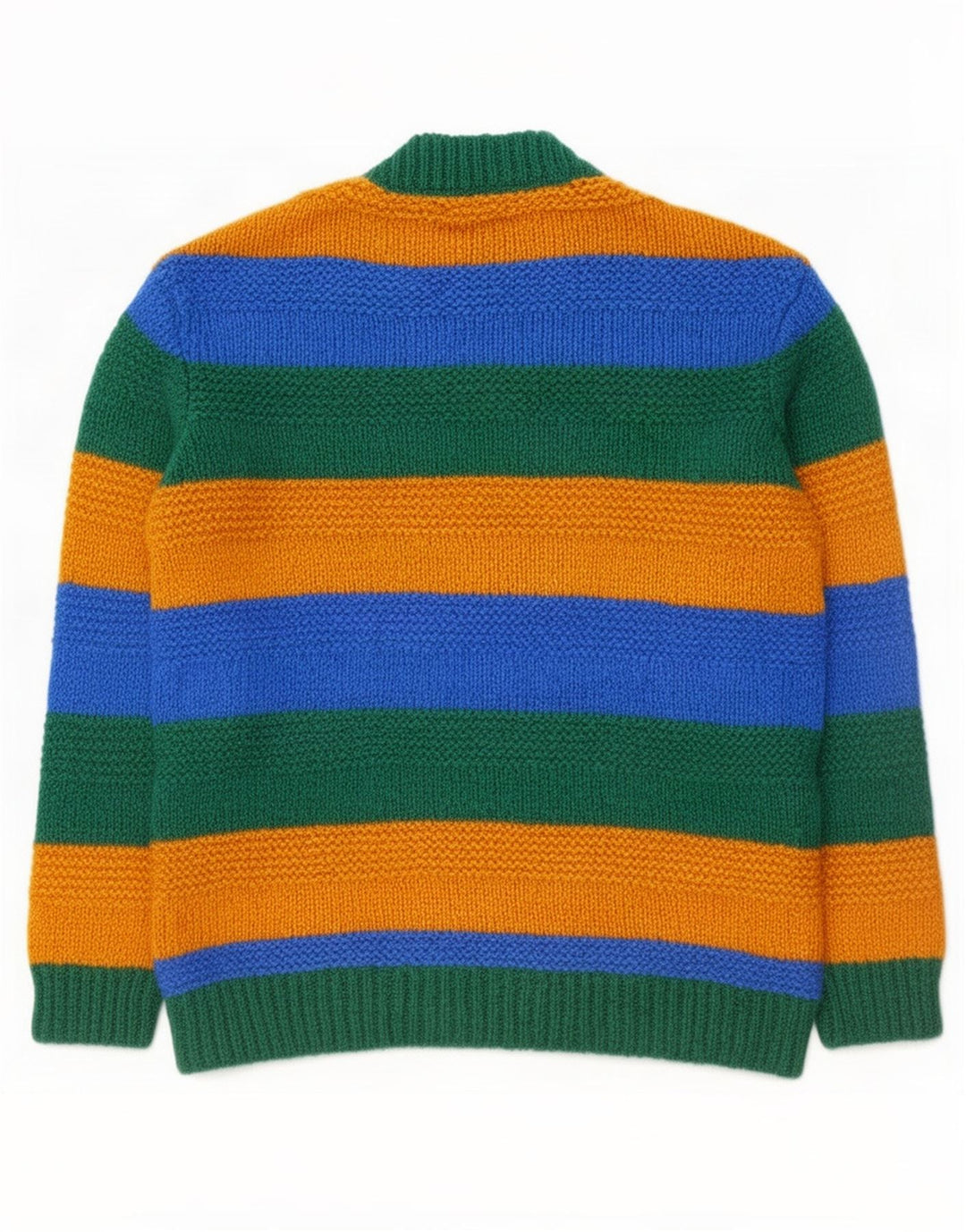 Zara Pull ras du cou à rayures multicolores pour homme