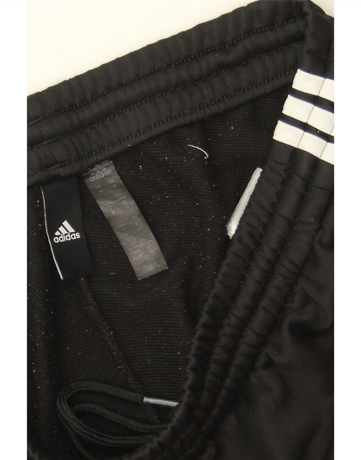 Adidas Pantalon de survêtement pour femme UK 12 Medium Noir Colourblock Polyester