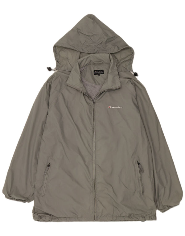 Champion Veste de pluie à capuche pour homme UK 44 2XL Gris