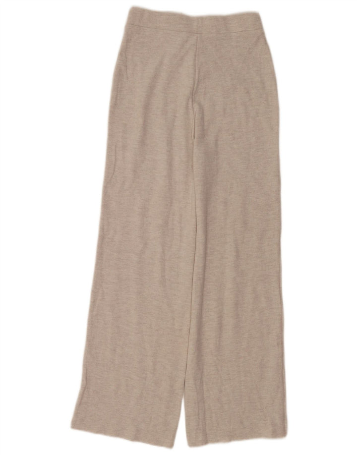 Zara Pantalon de survêtement pour femme UK 8 Small Gris Coton