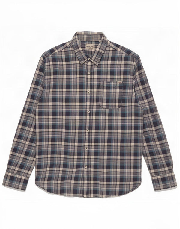 Jack & Jones Chemise en flanelle pour homme 2XL en coton à carreaux bleu marine