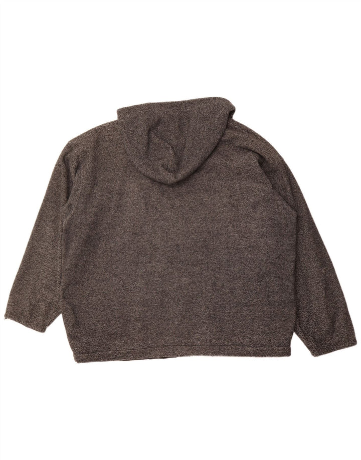 CHAMPION Veste polaire à capuche pour homme UK 42 XL Gris à fines rayures Polyester