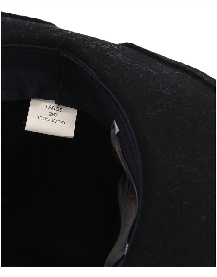 P.G.Field Chapeau Fedora pour homme en laine bleu marine Taille L