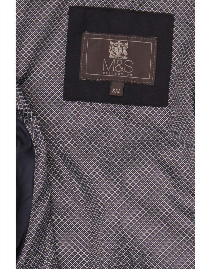 Marks & Spencer Veste Bomber Homme UK 44 2XL Bleu Marine