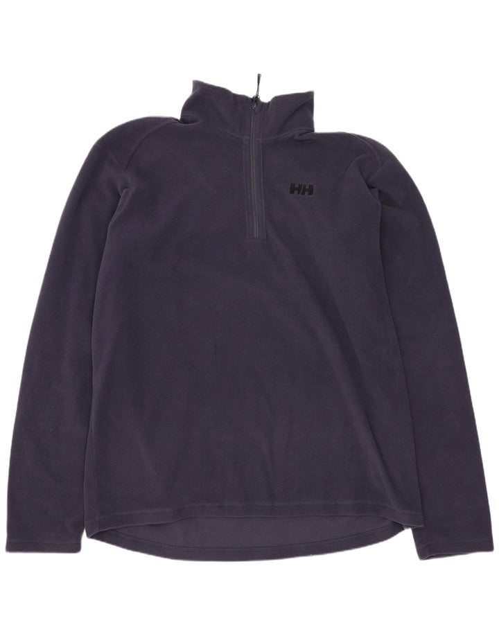 HELLY HANSEN Pull Polaire Col Zippé Homme XL Bleu Marine Polyester