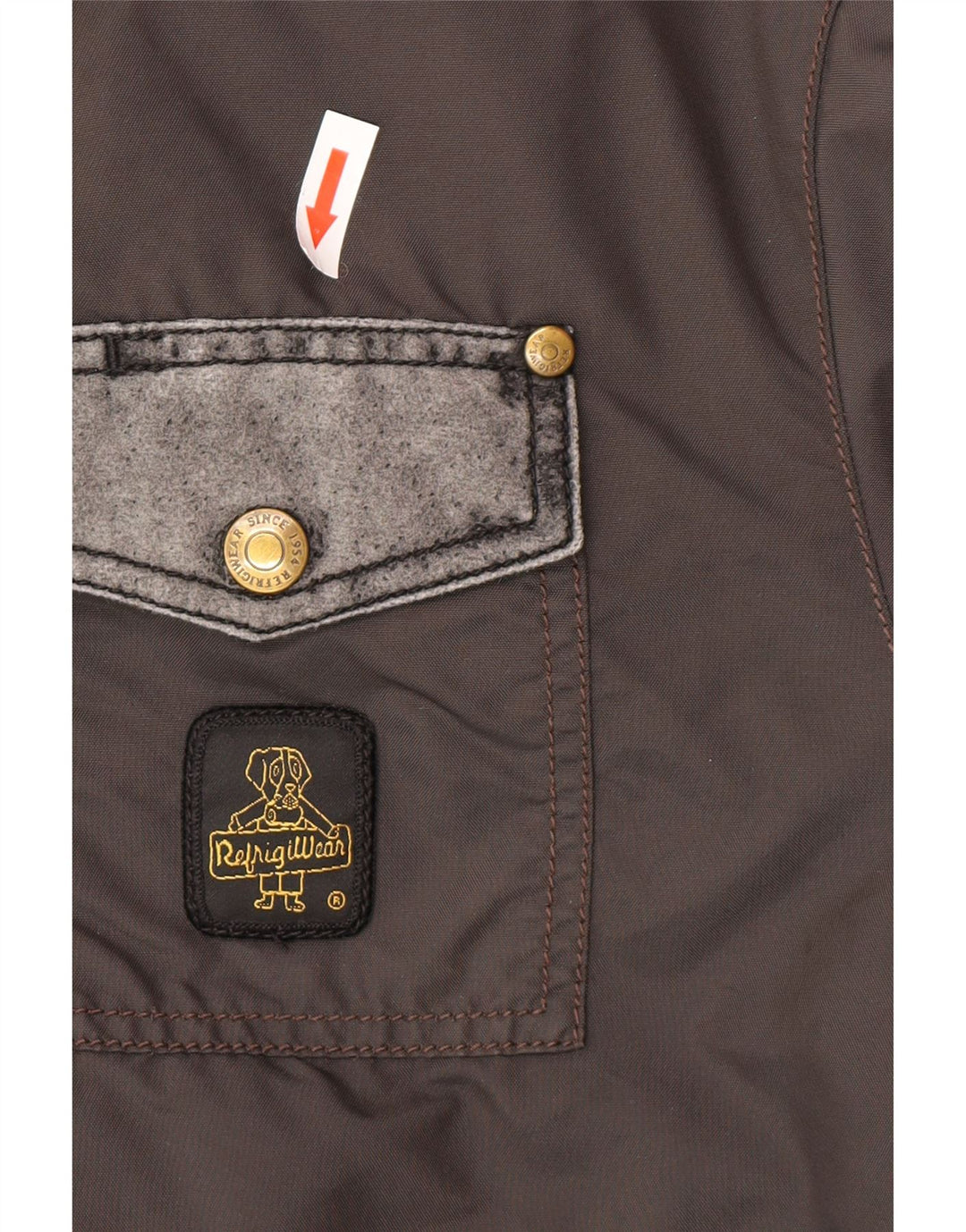Refrigiwear Veste Bomber Homme UK 40 Large Gris Colorblock