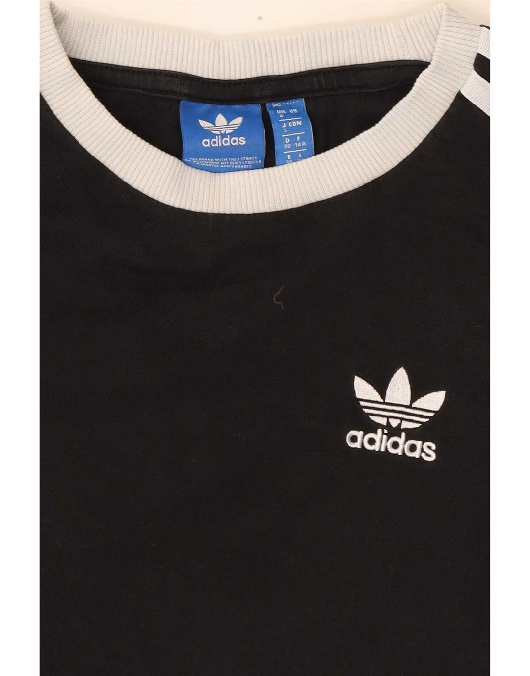 Adidas Haut à manches longues pour femme UK 4 XS Noir