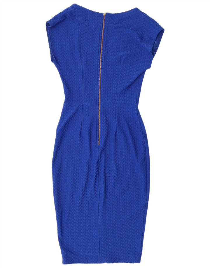 CLOSET Womens Bodycon Dress UK 10 Small  Blue Polyester