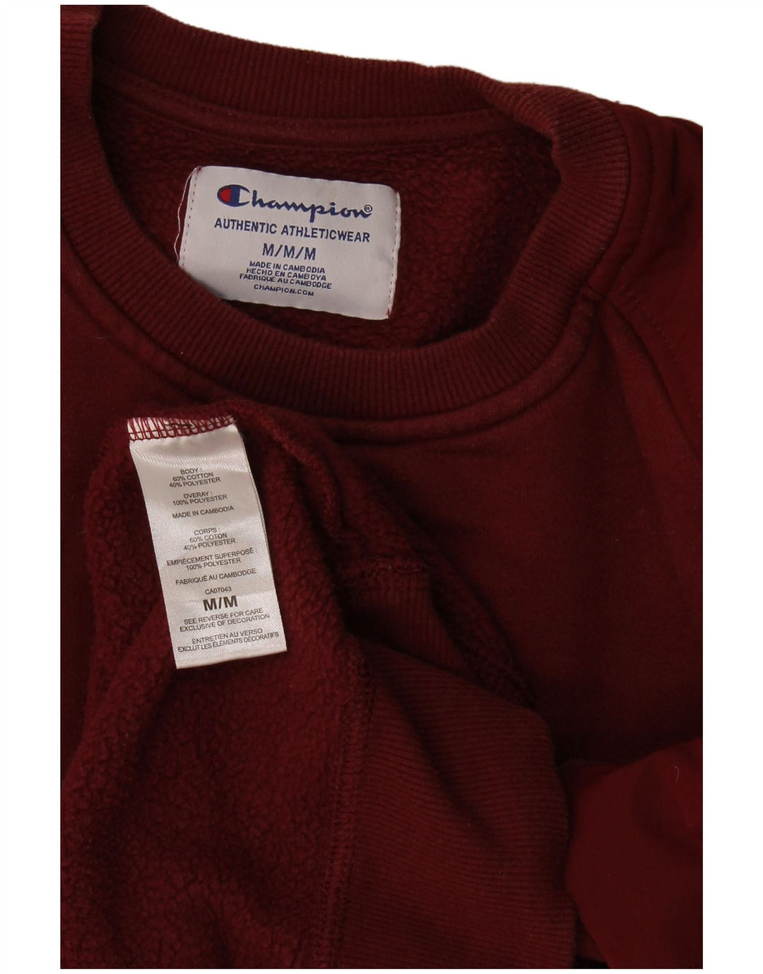 Champion Sweat-shirt graphique pour homme en coton bordeaux moyen