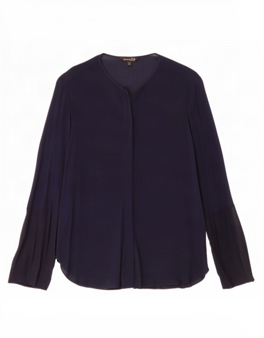 Massimo Dutti Chemisier Femme EU 40 Bleu Marine Moyen Viscose