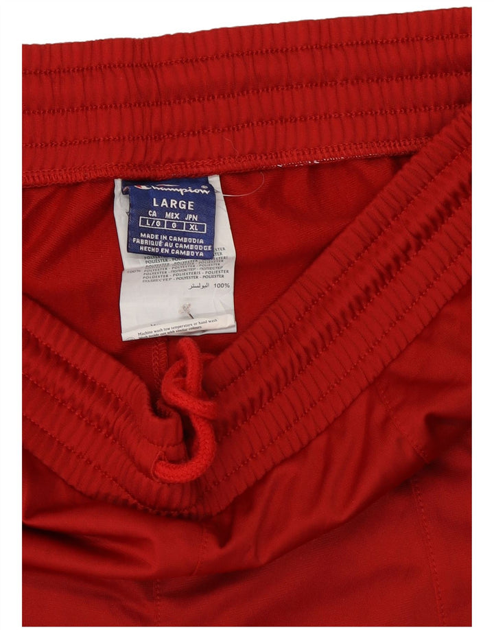 Champion Pantalon de Survêtement Graphique Homme Large Rouge Polyester