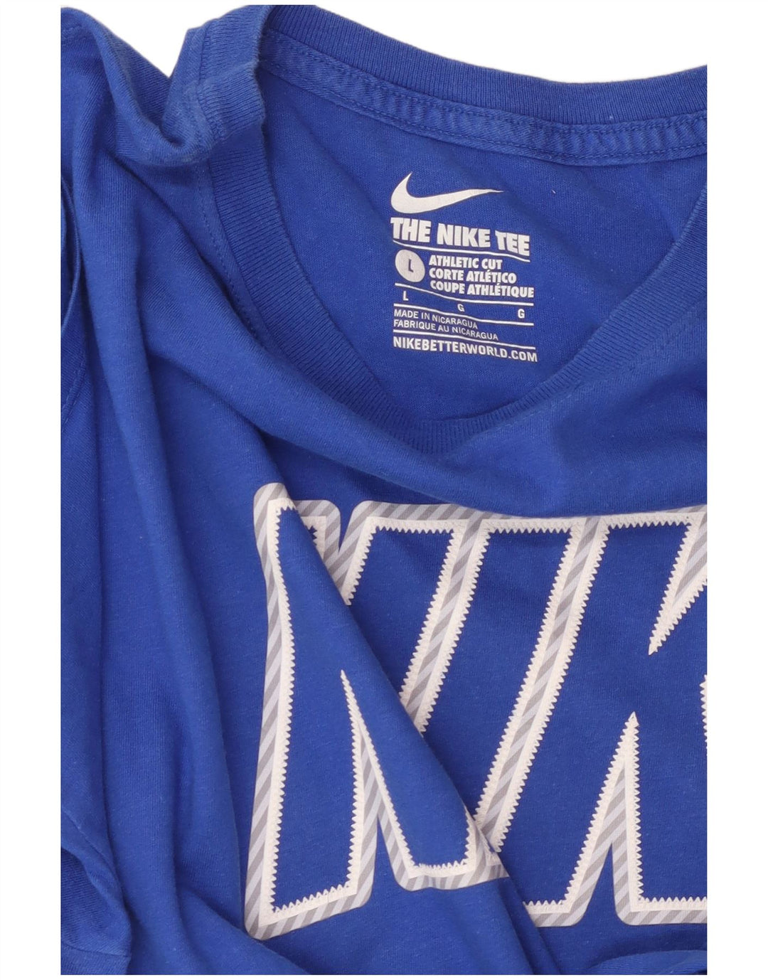 NIKE T-shirt graphique coupe athlétique pour hommes, grand bleu