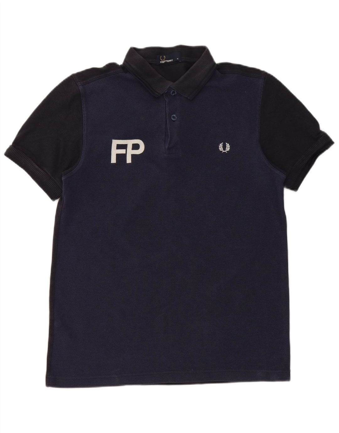 Fred Perry Polo Graphique Homme Bleu Marine Moyen Coton Colorblock