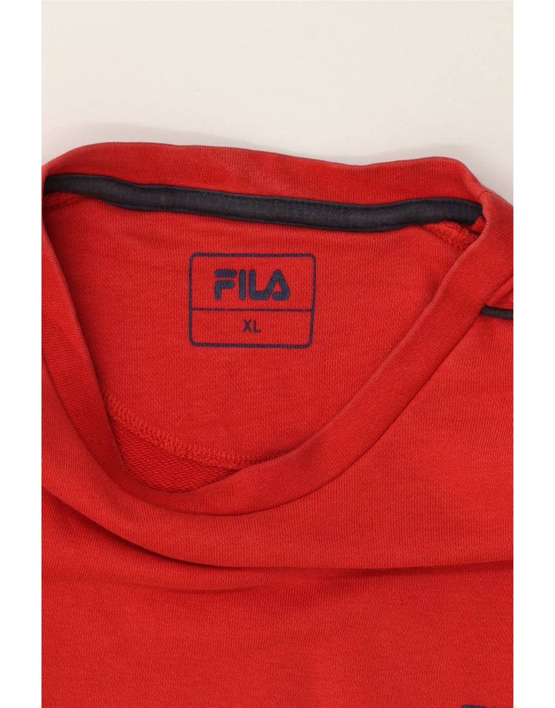 FILA Mens Sweatshirt Jumper XL Red Cotton Vintage Fila and Second-Hand Fila from Messina Hembry 