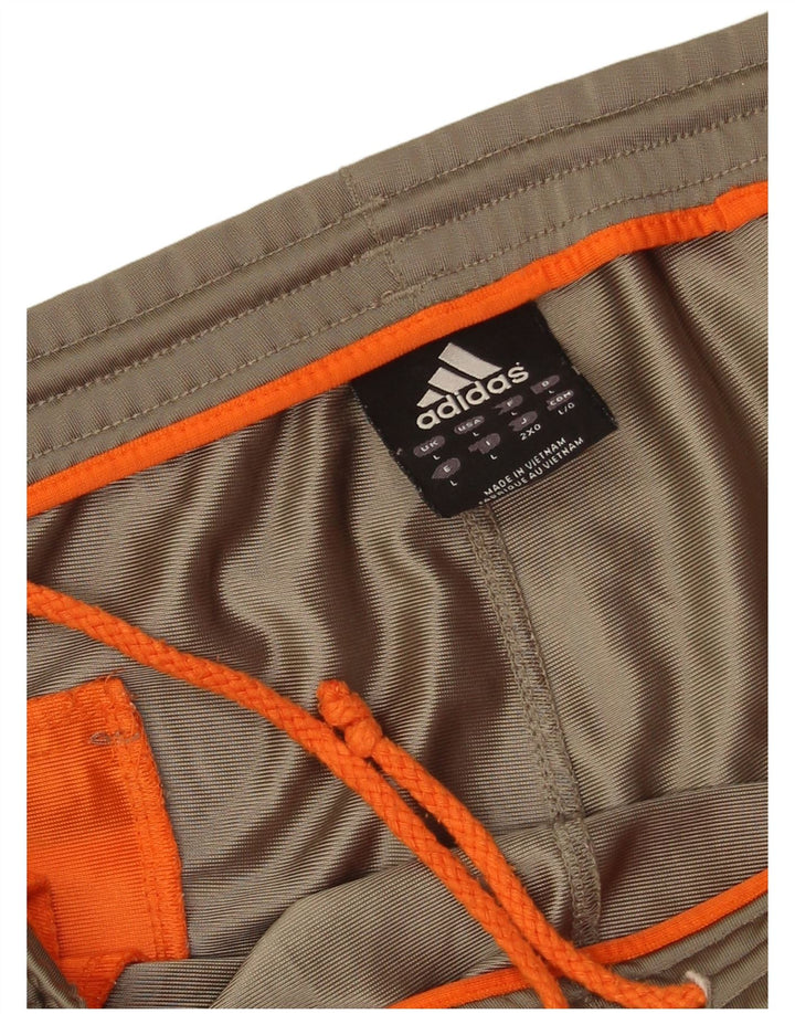 Adidas Pantalon de survêtement pour homme Large Kaki Polyester