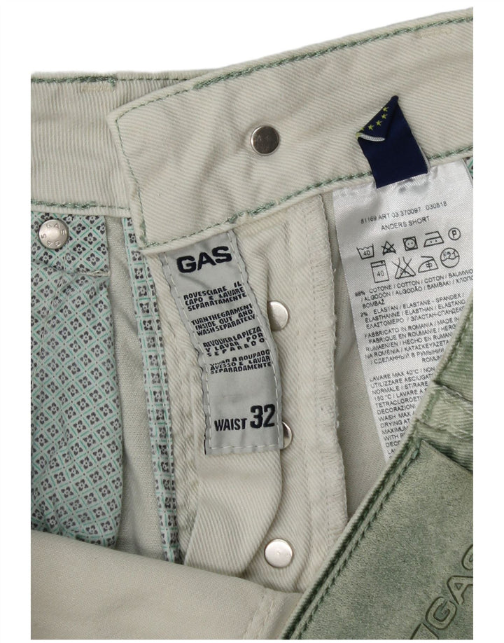 Gas Short en Jean Homme W32 Coton Vert Moyen