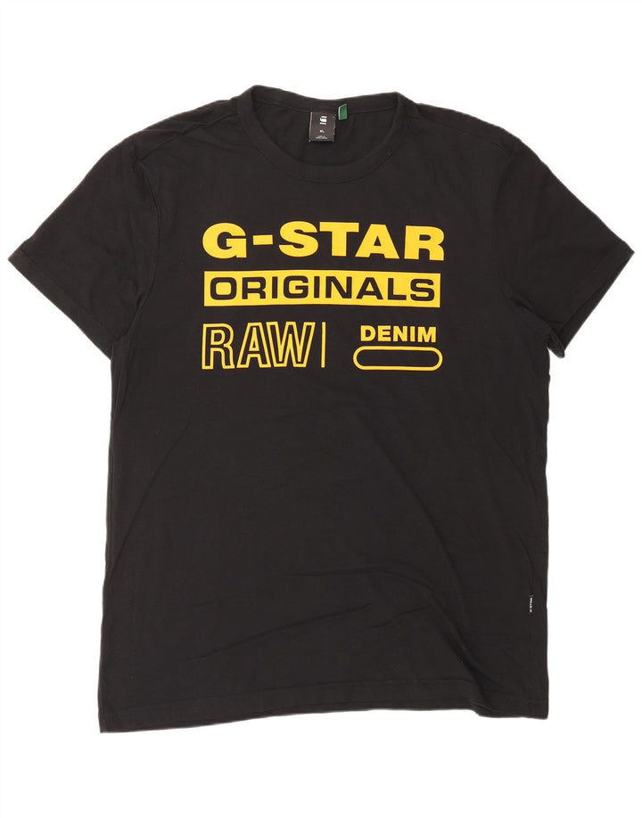 G-STAR Homme Graphic T-Shirt Top XL Noir Coton