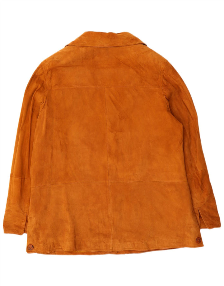 Peter Hahn Veste en daim pour femme US 23 3XL Cuir marron