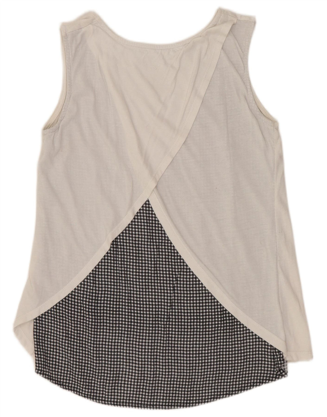 DESIGUAL Chemisier sans manches pour femme UK 10 Petit motif floral blanc