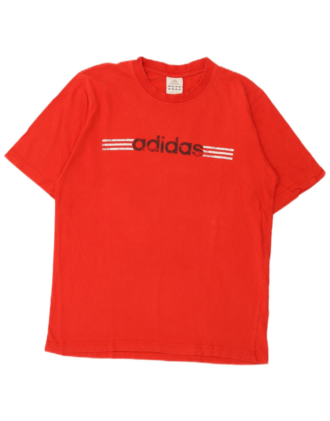 Adidas T-Shirt Graphique Homme Rouge Moyen Coton