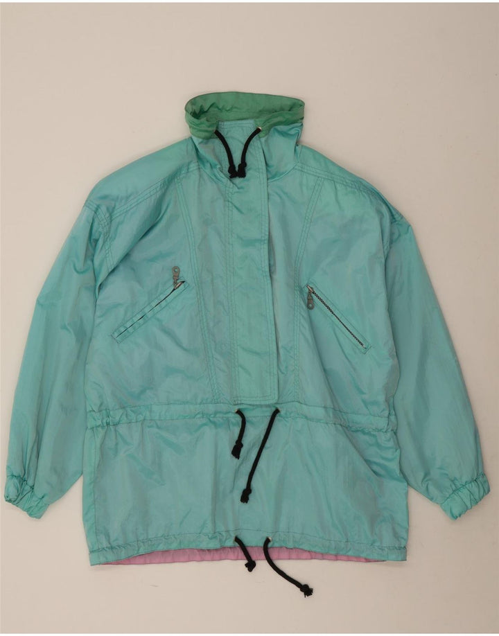 Veste de pluie pull femme vintage UK 20 2XL Bleu