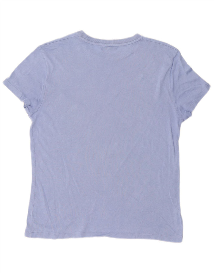 Zara Homme T-Shirt Top Petit Bleu Coton