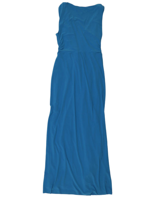 Coast Robe longue sans manches pour femme UK 46 Grand Bleu Polyester