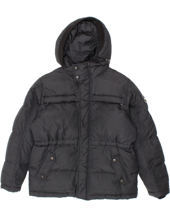 GAS Boys Hooded Padded Jacket 11-12 Years Black Polyamide Vintage Gas and Second-Hand Gas from Messina Hembry 