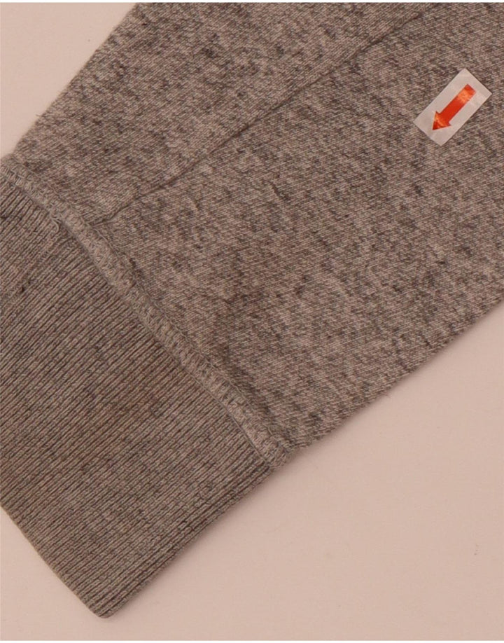 Superdry Haut à manches longues en coton moucheté gris moyen |