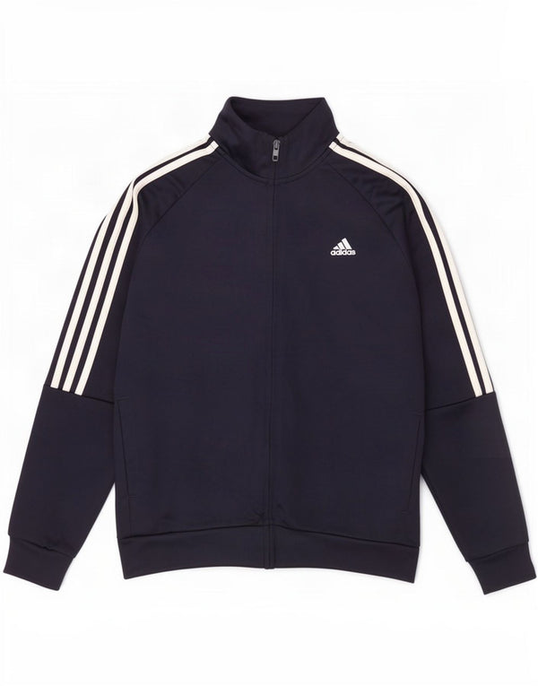 Veste de survêtement Adidas Garçon Aeroready 13-14 ans Bleu Marine Polyester