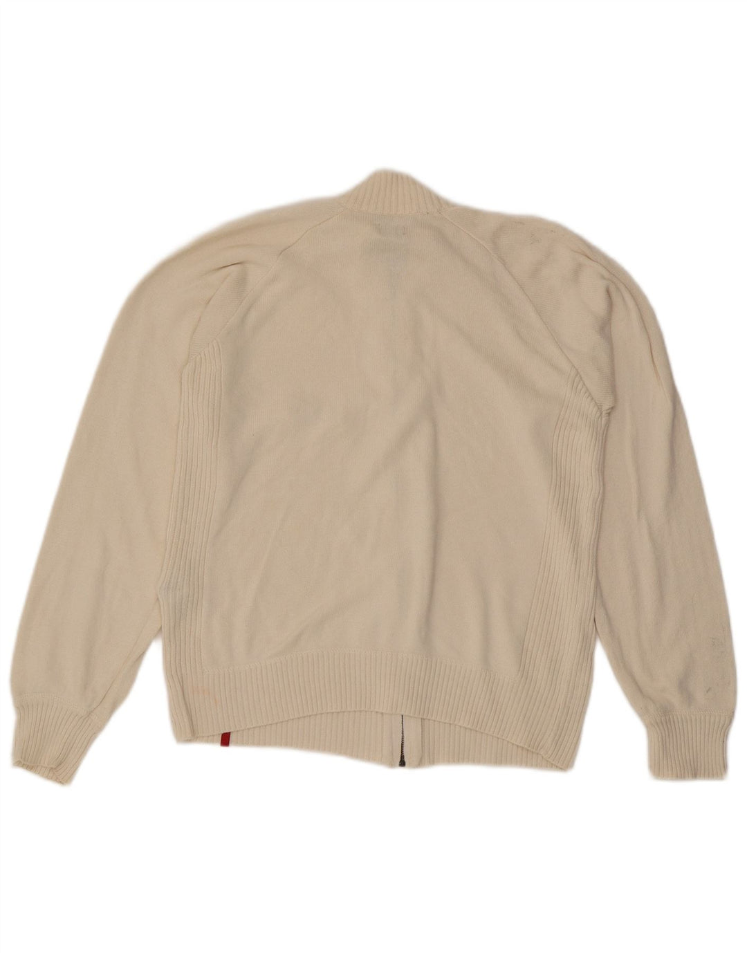 LEVI'S Cardigan surdimensionné pour femme UK 10 Petit coton blanc cassé