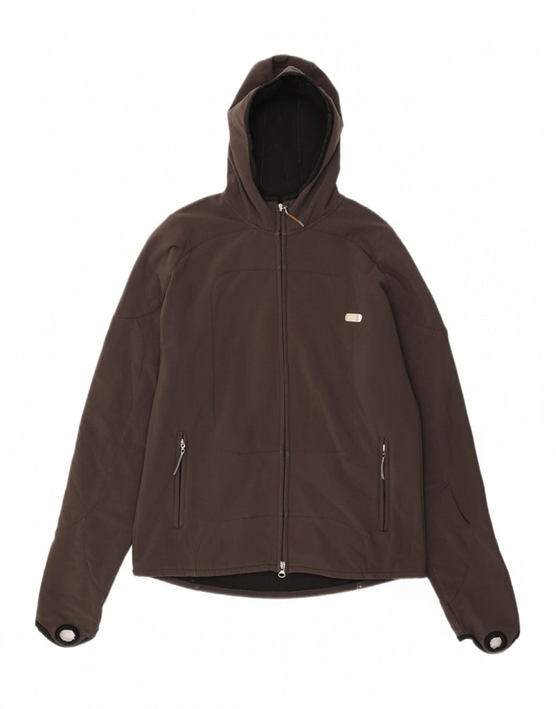 DC Mens Hooded Windbreaker Jacket UK 36 Small Grey Polyester Vintage DC and Second-Hand DC from Messina Hembry 