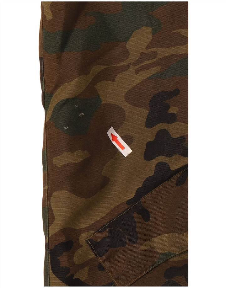 veste militaire homme vintage UK 42 XL Kaki Camouflage Polyester