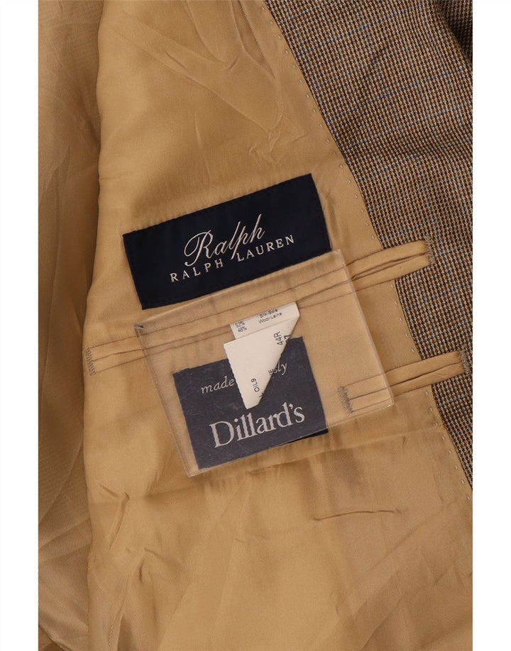 Ralph Lauren Veste blazer à 2 boutons pour homme UK 44 XL Marron