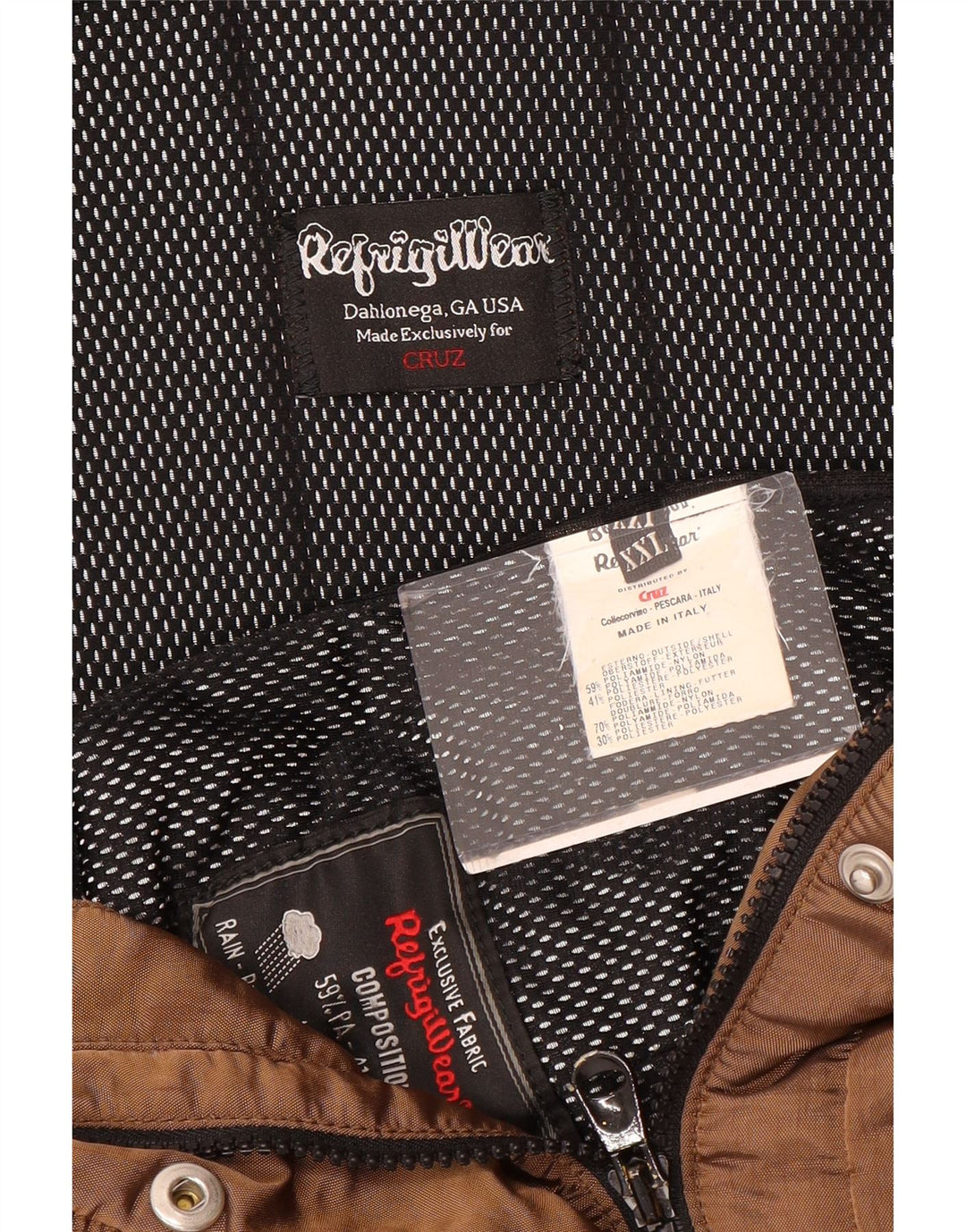 Refrigiwear Veste coupe-vent à capuche Cruz pour femme UK 20 2XL Marron Polyamide