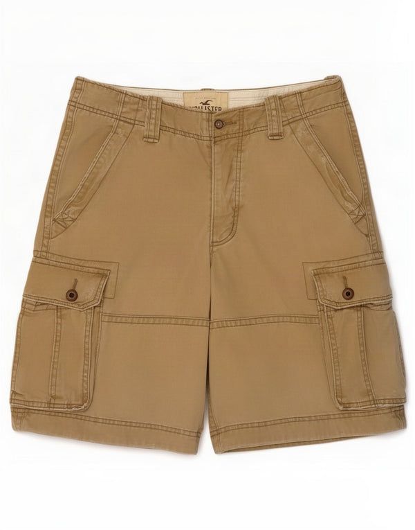 Hollister Short Cargo Homme Medium W31 Kaki Coton