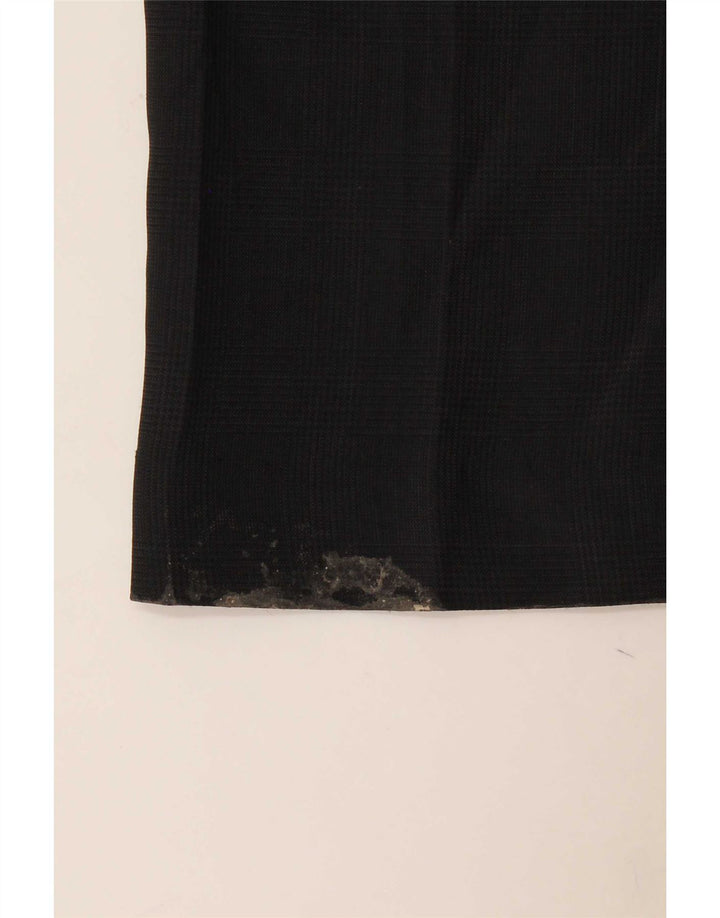 Marks & Spencer Pantalon de Costume Droit Homme W36 L33 Noir Polyester