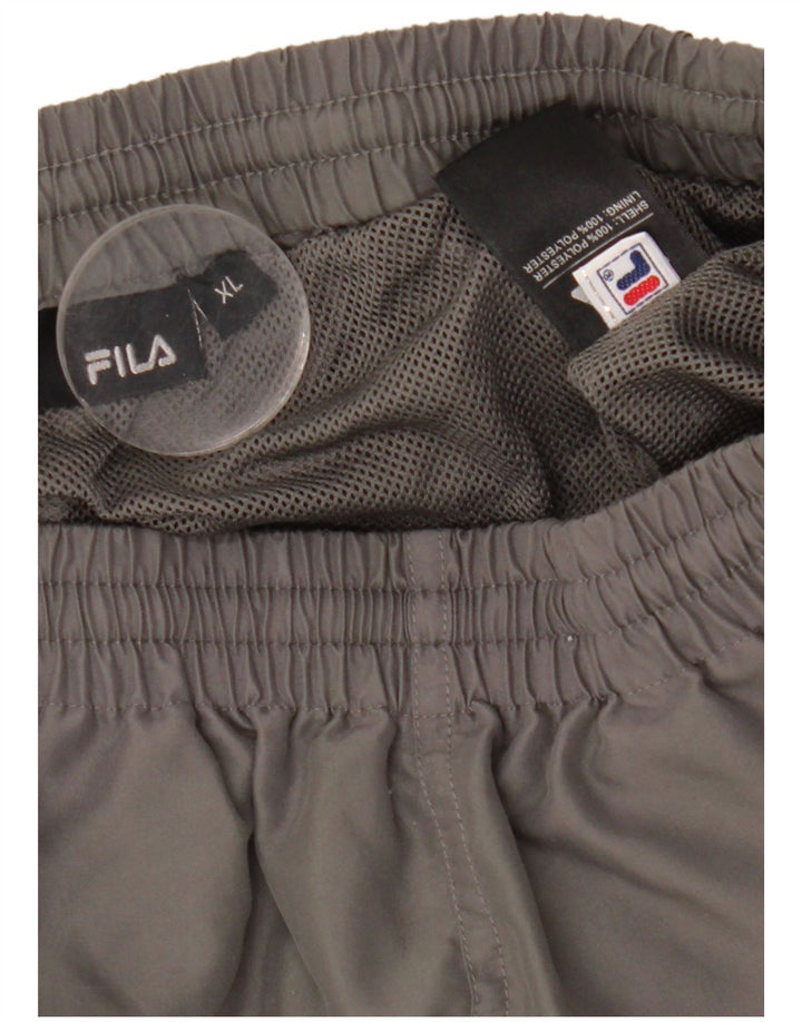 Fila Short de Sport Homme XL Gris Polyester