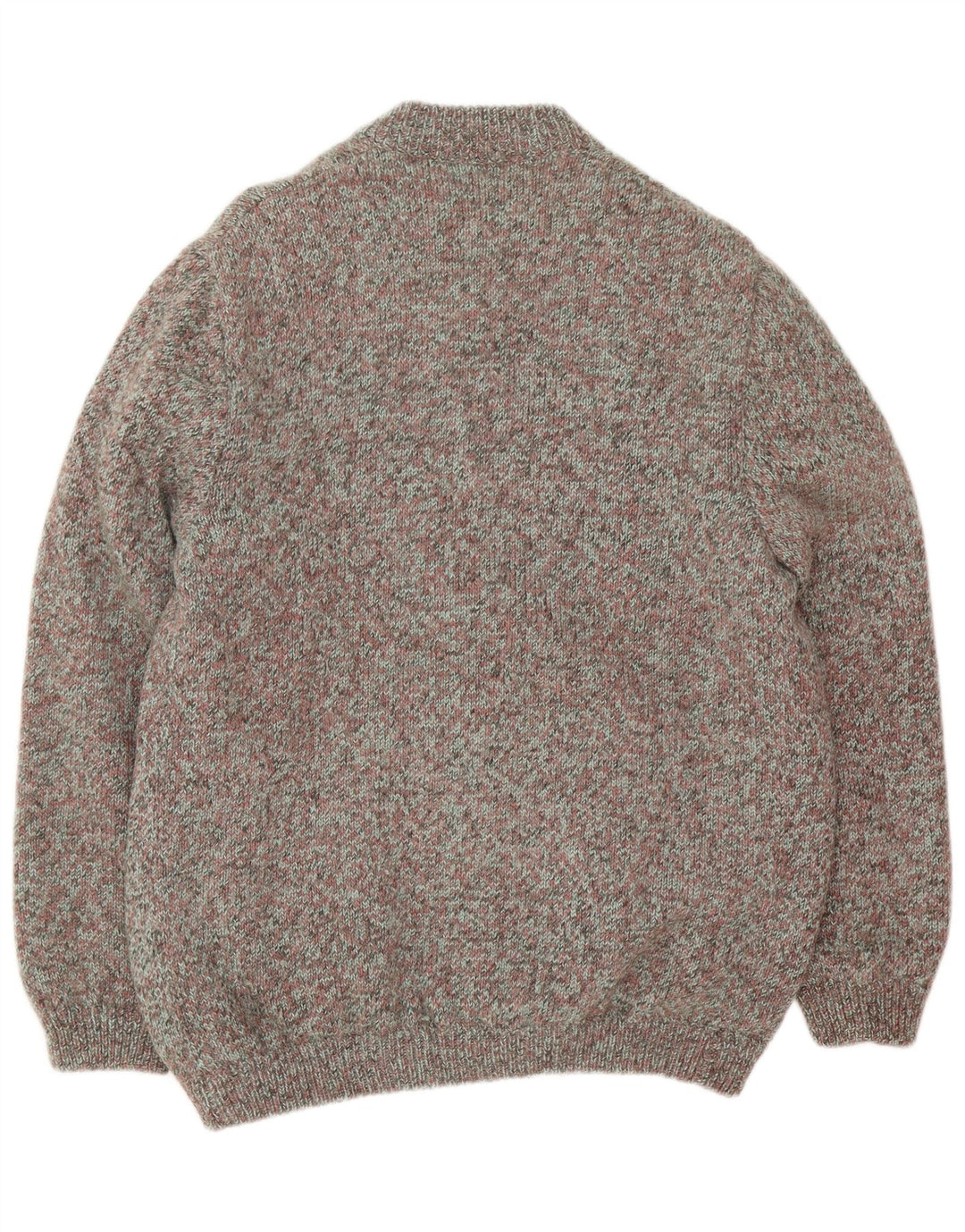 vintage Mens Cardigan Sweater Grand Multicolore Moucheté