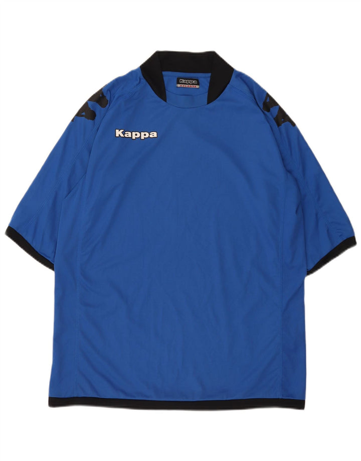 KAPPA T-Shirt Graphique Homme Top 2XL Bleu Polyester