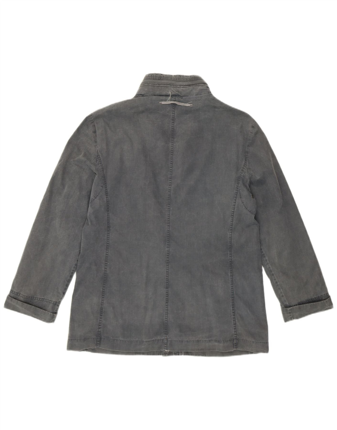 TRUSSARDI Veste Utilitaire à Capuche Femme IT 44 Gris Moyen Coton